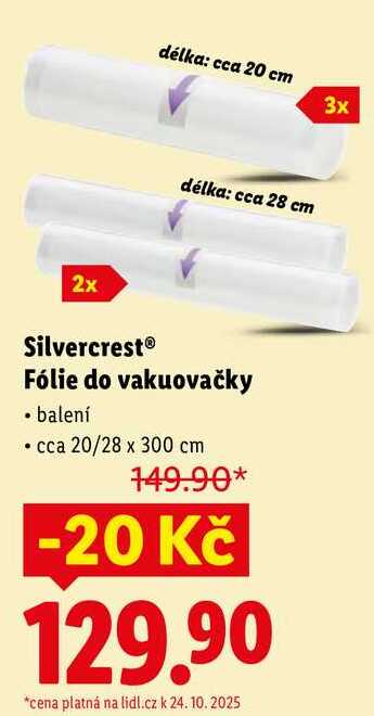 Silvercrest Fólie do vakuovačky 