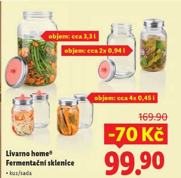Livarno home Fermentační sklenice 