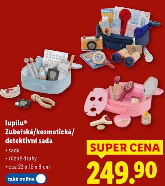 lupilu Zubařská/kosmetická/detektivní sada