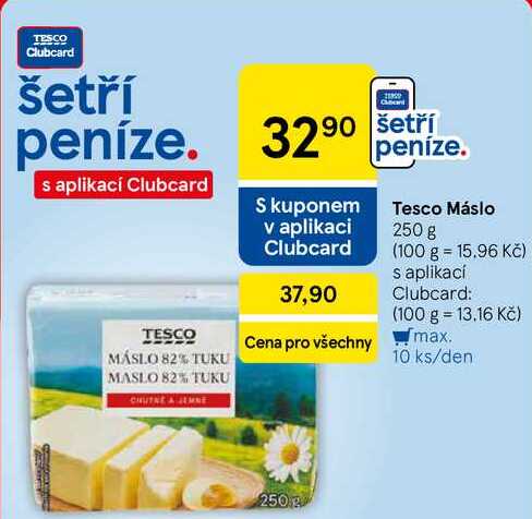 Tesco Máslo, 250 g