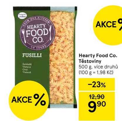 Hearty Food Co. Těstoviny, 500 g, více druhů