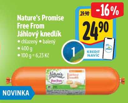 Nature's Promise Free From Jáhlový knedlík, 400 g