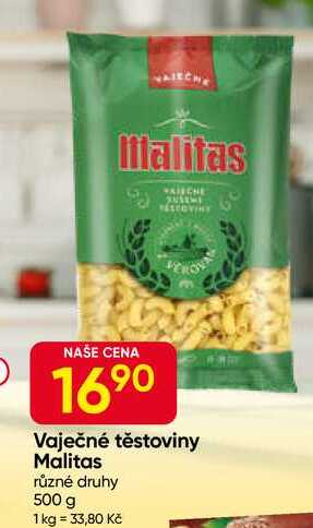 Malitas Vaječné těstoviny 500 g  