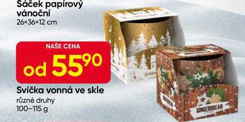 Svíčka vonná ve skle různé druhy 100-115 g 