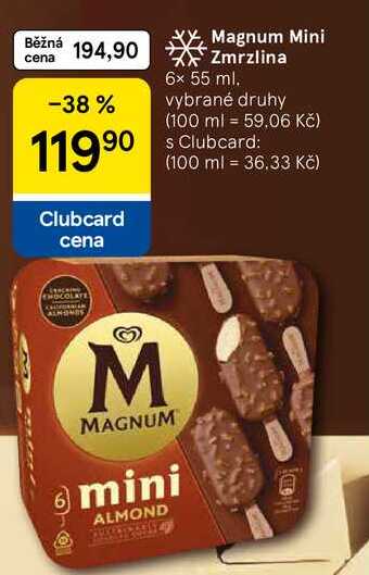 Magnum Mini Zmrzlina, 6x 55 ml