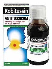 Robitussin Antitussicum na suchý dráždivý kašel 7,5 mg/5 ml, sirup 100 ml