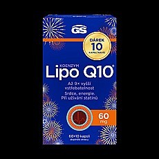 GS Koenzym Lipo Q10 60 mg 60 + 10 kapslí NAVÍC