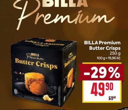 BILLA Premium Butter Crisps 250 g
