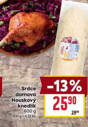 Srdce domova Houskový knedlík 600 g