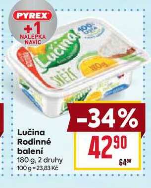 Lučina Rodinné balení 180 g