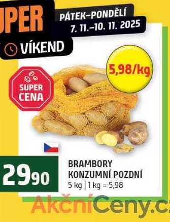 Brambory konzumní pozdní 5kg