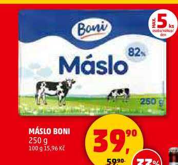 MÁSLO BONI, 250 g