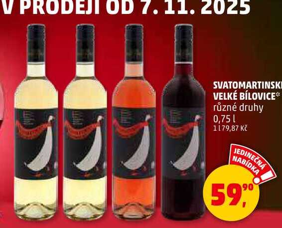 SVATOMARTINSKÉ VELKÉ BÍLOVICE, 0,75 l