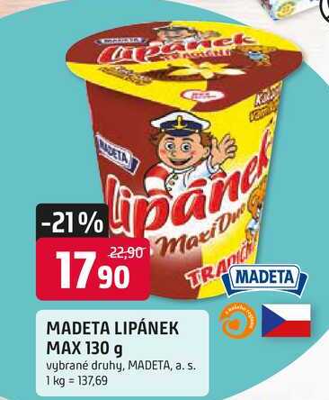 MADETA LIPÁNEK MAX 130 g