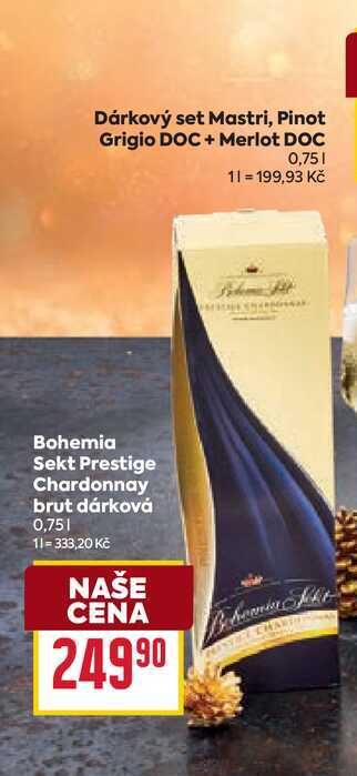 Bohemia Sekt Prestige Chardonnay brut dárková 0,75l