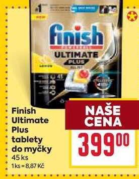 Finish Ultimate Plus tablety do myčky 45 ks