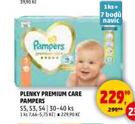 PLENKY PREMIUM CARE PAMPERS, 30-40 ks 