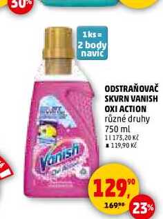 ODSTRAŇOVAČ SKVRN VANISH OXI ACTION, 750 ml 