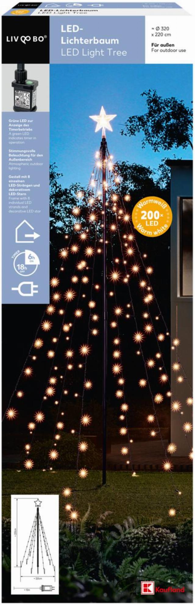 LIV&BO LED světelný strom 200 LED diod