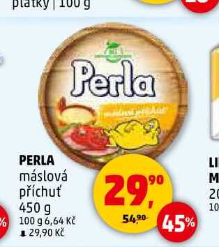 PERLA máslová příchuť, 450 g