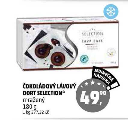 ČOKOLÁDOVÝ LÁVOVÝ DORT SELECTION, 180 g