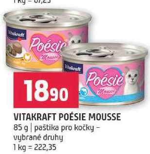 Vitakraft poésie mousse 85g