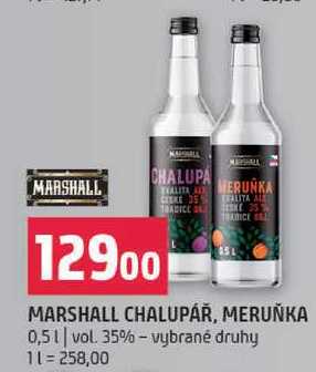 Marshall chalupář, meruňka 0,5l