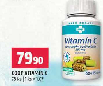 Coop vitamín C 75ks