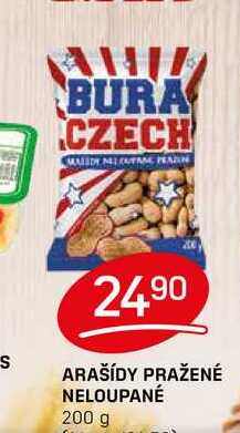 ARAŠÍDY PRAŽENÉ NELOUPANÉ 200 g