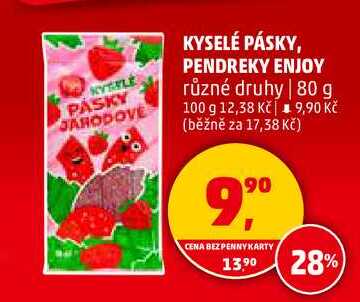 KYSELÉ PÁSKY, PENDREKY ENJOY, 80 g