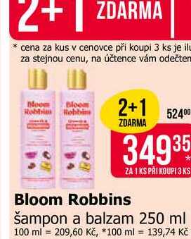 Bloom Robbins šampon a balzam 250 ml