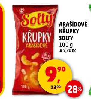 ARAŠÍDOVÉ KŘUPKY SOLTY, 100 g