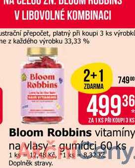 Bloom Robbins vitamíny gumídci 60 ks 
