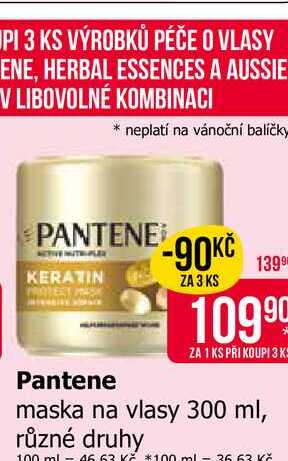 Pantene maska na vlasy 300ml, vybrané druhy