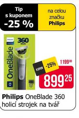 Philips OneBlade 360 holicí strojek na tvář 