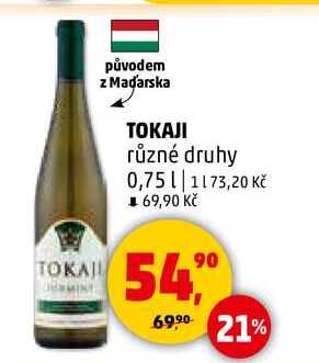 TOKAJI, 0,75 l