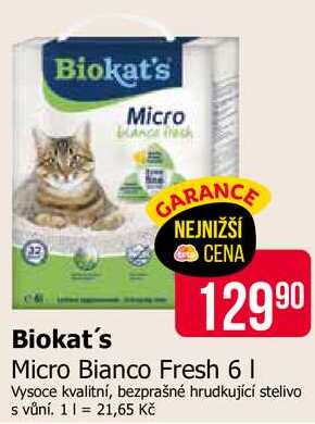 Biokat's Micro Bianco Fresh 6 l