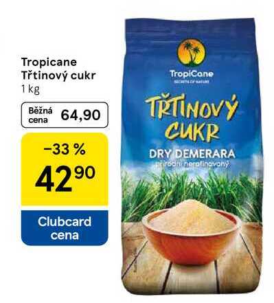 Tropicane Třtinový cukr, 1 kg