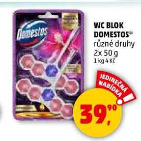 WC BLOK DOMESTOS, 2x 50 g 