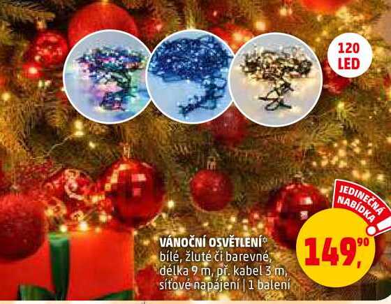 VÁNOČNÍ OSVĚTLENÍ, 1 balení 
