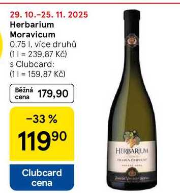 Herbarium Moravicum, 0,75 l, více druhů 