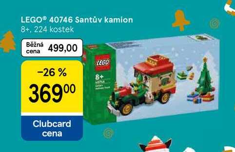 LEGO® 40746 Santův kamion 8+, 224 kostek