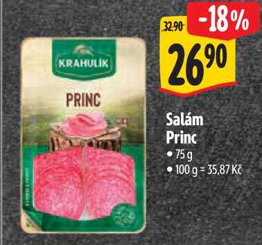 Salám Princ, 75 g 