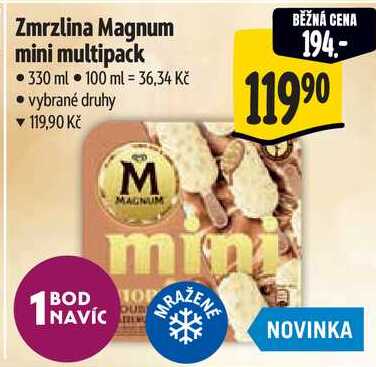 Zmrzlina Magnum mini multipack, 330 ml