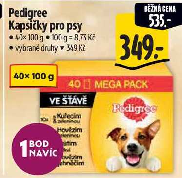 Pedigree Kapsičky pro psy, 40x 100 g
