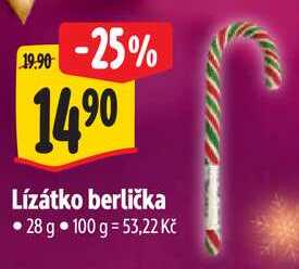 Lízátko berlička, 28 g