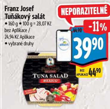 Franz Josef Tuňákový salát, 160 g
