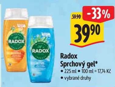 Radox Sprchový gel, 225 ml