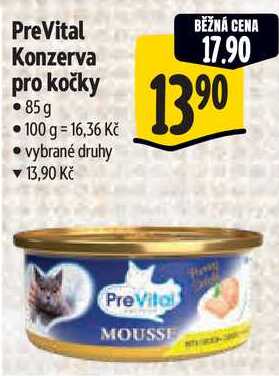 PreVital Konzerva pro kočky, 85 g