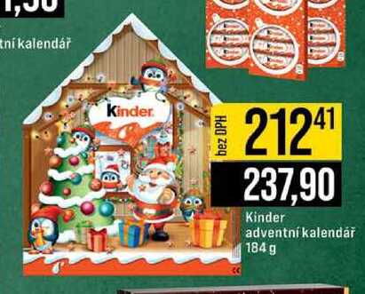 Kinder adventní kalendář 184 g